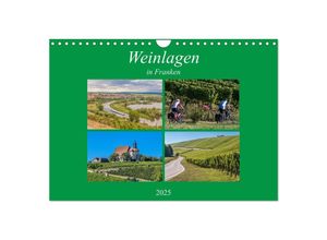 9783435610242 - Weinlagen in Franken (Wandkalender 2025 DIN A4 quer) CALVENDO Monatskalender