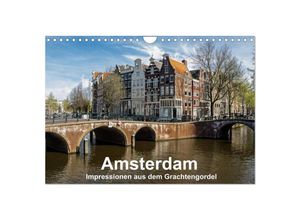 9783435610440 - Amsterdam - Impressionen aus dem Grachtengordel (Wandkalender 2025 DIN A4 quer) CALVENDO Monatskalender