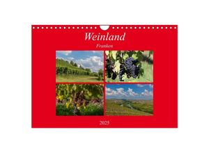 9783435610884 - Weinland Franken (Wandkalender 2025 DIN A4 quer) CALVENDO Monatskalender