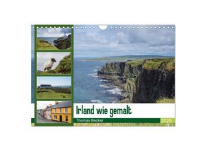 9783435612659 - Irland wie gemalt (Wandkalender 2025 DIN A4 quer) CALVENDO Monatskalender