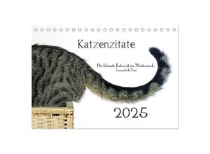 9783435613007 - Katzenzitate 2025 (Tischkalender 2025 DIN A5 quer) CALVENDO Monatskalender