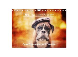 9783435614523 - Deutscher Boxer (Wandkalender 2025 DIN A4 quer) CALVENDO Monatskalender