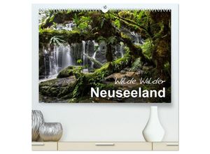 9783435614905 - Neuseeland - Wilde Wälder (hochwertiger Premium Wandkalender 2025 DIN A2 quer) Kunstdruck in Hochglanz