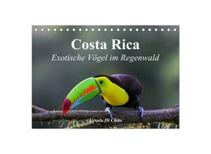 9783435618668 - Costa Rica - Exotische Vögel im Regenwald (Tischkalender 2025 DIN A5 quer) CALVENDO Monatskalender