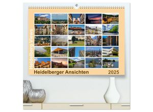 9783435620043 - Heidelberg Views - Heidelberger Ansichten (hochwertiger Premium Wandkalender 2025 DIN A2 quer) Kunstdruck in Hochglanz