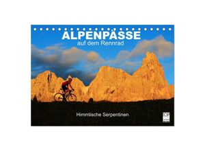 9783435622993 - Alpenpässe auf dem Rennrad Himmlische Serpentinen (Tischkalender 2025 DIN A5 quer) CALVENDO Monatskalender