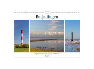 9783435623198 - Butjadingen Impressionen zwischen Jade und Nordsee (Wandkalender 2025 DIN A4 quer) CALVENDO Monatskalender