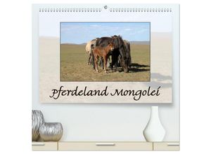 9783435623310 - Pferdeland Mongolei (hochwertiger Premium Wandkalender 2025 DIN A2 quer) Kunstdruck in Hochglanz