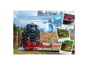 9783435625239 - Harzer Dampfmomente (Wandkalender 2025 DIN A4 quer) CALVENDO Monatskalender