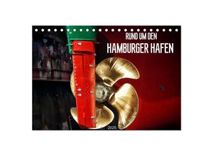 9783435629480 - Rund um den Hamburger Hafen (Tischkalender 2025 DIN A5 quer) CALVENDO Monatskalender