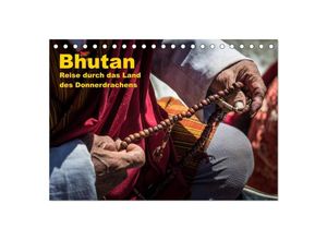 9783435635740 - Bhutan - Reise durch das Land des Donnerdrachens (Tischkalender 2025 DIN A5 quer) CALVENDO Monatskalender