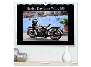 9783435638758 - Harley Davidson WLA 750 (hochwertiger Premium Wandkalender 2025 DIN A2 quer) Kunstdruck in Hochglanz