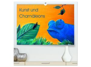 9783435638819 - Kunst und Chamäleons (hochwertiger Premium Wandkalender 2025 DIN A2 quer) Kunstdruck in Hochglanz