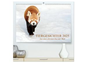 9783435639618 - Tiergesichter 2025 (hochwertiger Premium Wandkalender 2025 DIN A2 quer) Kunstdruck in Hochglanz