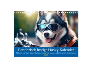 9783435639878 - Der tierisch lustige Husky Kalender (Wandkalender 2025 DIN A4 quer) CALVENDO Monatskalender