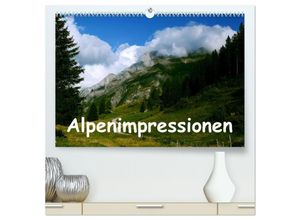 9783435640478 - Alpenimpressionen Region Schweiz Frankreich (hochwertiger Premium Wandkalender 2025 DIN A2 quer) Kunstdruck in Hochglanz