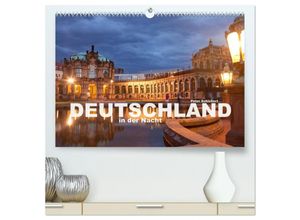 9783435643028 - Deutschland in der Nacht (hochwertiger Premium Wandkalender 2025 DIN A2 quer) Kunstdruck in Hochglanz