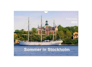 9783435644490 - Sommer in Stockholm 2025 (Wandkalender 2025 DIN A4 quer) CALVENDO Monatskalender