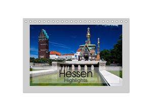 9783435645404 - Hessen Highlights (Tischkalender 2025 DIN A5 quer) CALVENDO Monatskalender