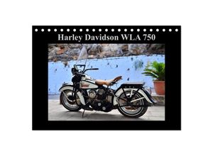 9783435645701 - Harley Davidson WLA 750 (Tischkalender 2025 DIN A5 quer) CALVENDO Monatskalender