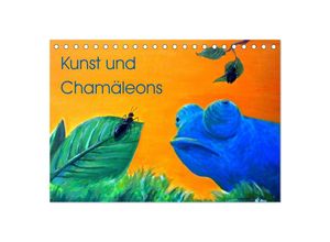 9783435645732 - Kunst und Chamäleons (Tischkalender 2025 DIN A5 quer) CALVENDO Monatskalender