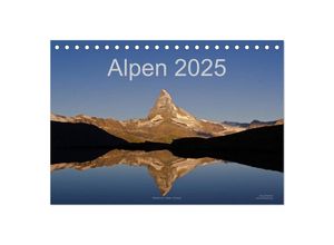 9783435648689 - Alpen (Tischkalender 2025 DIN A5 quer) CALVENDO Monatskalender