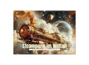 9783435652570 - Steampunk im Weltall (Wandkalender 2025 DIN A2 quer) CALVENDO Monatskalender