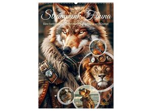 9783435652662 - Steampunk Fauna (Wandkalender 2025 DIN A2 hoch) CALVENDO Monatskalender