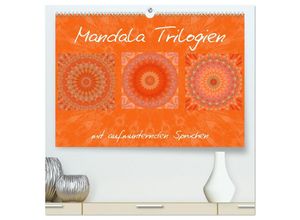 9783435653195 - Mandala Trilogien (hochwertiger Premium Wandkalender 2025 DIN A2 quer) Kunstdruck in Hochglanz