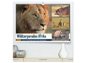 9783435654871 - Wildtierparadies Afrika - Eine Foto-Reise durch die Savannen (hochwertiger Premium Wandkalender 2025 DIN A2 quer) Kunstdruck in Hochglanz