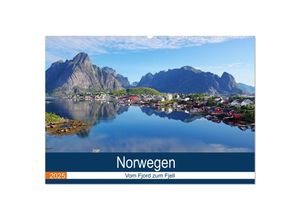 9783435655823 - Norwegen 2025 - vom Fjord zum Fjell (Wandkalender 2025 DIN A2 quer) CALVENDO Monatskalender