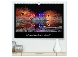 9783435659319 - Islandabenteuer 2025 (hochwertiger Premium Wandkalender 2025 DIN A2 quer) Kunstdruck in Hochglanz