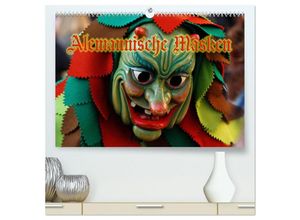 9783435667352 - Alemannische Masken (hochwertiger Premium Wandkalender 2025 DIN A2 quer) Kunstdruck in Hochglanz