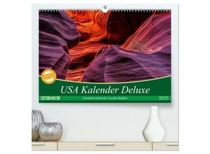 9783435667598 - USA Kalender Deluxe (hochwertiger Premium Wandkalender 2025 DIN A2 quer) Kunstdruck in Hochglanz