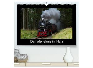 9783435668281 - Dampferlebnis im Harz (hochwertiger Premium Wandkalender 2025 DIN A2 quer) Kunstdruck in Hochglanz