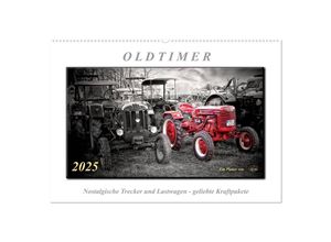 9783435668922 - Oldtimer - nostalgische Trecker und Lastwagen (Wandkalender 2025 DIN A2 quer) CALVENDO Monatskalender