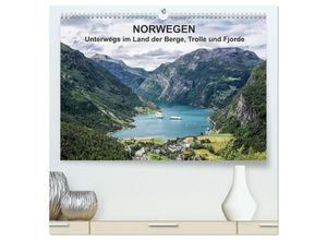 9783435669349 - Norwegen - Unterwegs im Land der Berge Trolle und Fjorde (hochwertiger Premium Wandkalender 2025 DIN A2 quer) Kunstdruck in Hochglanz