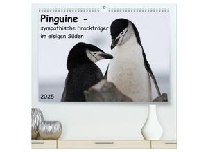 9783435672967 - Pinguine - sympathische Frackträger im eisigen Süden (hochwertiger Premium Wandkalender 2025 DIN A2 quer) Kunstdruck in Hochglanz