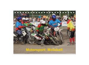 9783435674206 - Motorsport Motoball (Tischkalender 2025 DIN A5 quer) CALVENDO Monatskalender