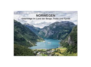 9783435674312 - Norwegen - Unterwegs im Land der Berge Trolle und Fjorde (Tischkalender 2025 DIN A5 quer) CALVENDO Monatskalender