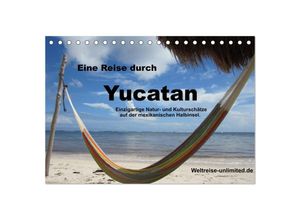 9783435677009 - Eine Reise durch Yucatan (Tischkalender 2025 DIN A5 quer) CALVENDO Monatskalender