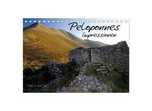 9783435679539 - Peloponnes Impressionen   2025 (Tischkalender 2025 DIN A5 quer) CALVENDO Monatskalender