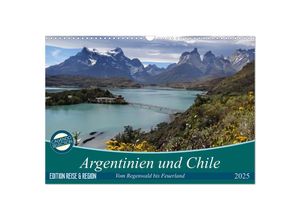 9783435679676 - Argentinien und Chile - vom Regenwald bis Feuerland (Wandkalender 2025 DIN A3 quer) CALVENDO Monatskalender