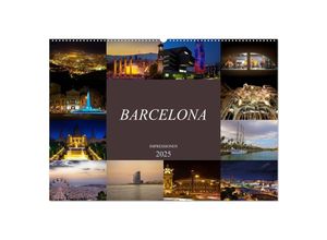 9783435681051 - Barcelona Impressionen (Wandkalender 2025 DIN A2 quer) CALVENDO Monatskalender