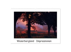 9783435681631 - Weserbergland Impressionen (Wandkalender 2025 DIN A2 quer) CALVENDO Monatskalender