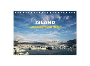 9783435684168 - Island - Landschaft und Natur (Tischkalender 2025 DIN A5 quer) CALVENDO Monatskalender