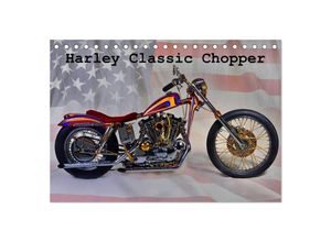 9783435687473 - Harley Classic Chopper (Tischkalender 2025 DIN A5 quer) CALVENDO Monatskalender