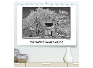 9783435687855 - RHÖN SCHWARZ-WEISS (hochwertiger Premium Wandkalender 2025 DIN A2 quer) Kunstdruck in Hochglanz