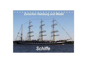 9783435693337 - Schiffe - Zwischen Hamburg und Wedel (Tischkalender 2025 DIN A5 quer) CALVENDO Monatskalender