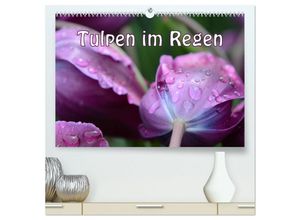 9783435694952 - Tulpen im Regen (hochwertiger Premium Wandkalender 2025 DIN A2 quer) Kunstdruck in Hochglanz